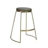Jaylen 25.6 in. Gold Metal Frame Counter Stool With Grey Pu Seat by Homy Casa -Homy Casa Shop grey homy casa bar stools hd jaylen 64 1000