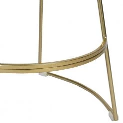 Jaylen 25.6 in. Gold Metal Frame Counter Stool With Grey Pu Seat by Homy Casa -Homy Casa Shop grey homy casa bar stools hd jaylen 76 1000