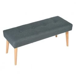 Cicilia Grey Fabric Upholstered Tufted Bench ( 18.3'' H X 43'' W X 15.7'' D ) by Homy Casa 22 Cicilia Grey Fabric Upholstered Tufted Bench ( 18.3'' H X 43'' W X 15.7'' D ) by Homy Casa -Homy Casa Shop grey homy casa bedroom benches cicilia grey a 4f 1000