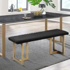 Homy Casa Shop -Homy Casa Shop grey homy casa bedroom benches hd slip bench frost black gold legs e1 1000