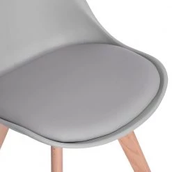 Frankfurt Grey Upholstered Side Chair ( Set of 4 ) by Homy Casa -Homy Casa Shop grey homy casa dining chairs frankfurt grey b 1d 1000