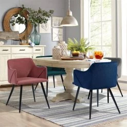 Aldridge Frosted Grey Velvet Dining Chairs (Set of 2) by Homy Casa -Homy Casa Shop grey homy casa dining chairs hd aldridge frosted grey 77 1000