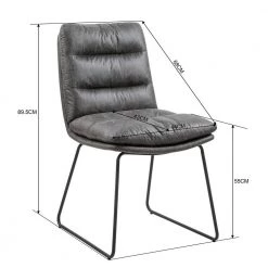 Steffen Grey Upholstery Dining Side Chair (Set of 2) by Homy Casa -Homy Casa Shop grey homy casa dining chairs steffen grey 2484 44 1000