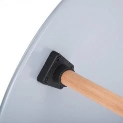 Rookie 31.5 in. Round Grey Wood Top Dining Table with Round Beech Wood Legs by Homy Casa -Homy Casa Shop grey homy casa kitchen dining tables hd rookie round top grey a 44 1000