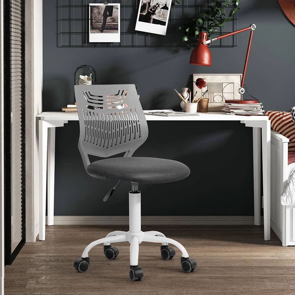 Favors Grey Mesh Task Chair by Homy Casa 4 Favors Grey Mesh Task Chair by Homy Casa - Image 2