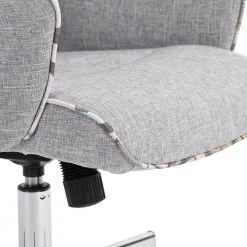Thomasina 25.2 in. Grey Upholstered Task Chair by Homy Casa -Homy Casa Shop grey homy casa task chairs thomasina a 0568 44 1000