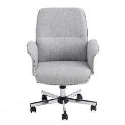 Thomasina 25.2 in. Grey Upholstered Task Chair by Homy Casa -Homy Casa Shop grey homy casa task chairs thomasina a 0568 c3 1000