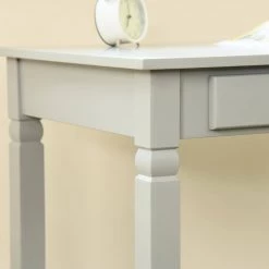 Osmin 41.3 in. Retangular Grey Wood 2-Drawer Writing Desk by Homy Casa -Homy Casa Shop grey homy casa writing desks hd osmin grey fa 1000