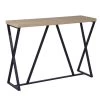 Hess 47.2 in.Natural Retangle Manufactured Wood Top Metal Frame Console Table by Homy Casa 2 Hess 47.2 in.Natural Retangle Manufactured Wood Top Metal Frame Console Table by Homy Casa -Homy Casa Shop ivory homy casa console tables hess 64 1000