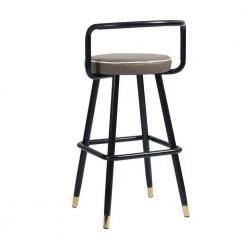 36.2 in. Lettes Black Low Metal Frame Cushioned Bar Stool with PU Seat (Set of 2) by Homy Casa -Homy Casa Shop leetes homy casa bar stools hd ballon high bar lettes 1f 1000