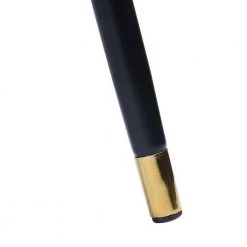 36.2 in. Lettes Black Low Metal Frame Cushioned Bar Stool with PU Seat (Set of 2) by Homy Casa -Homy Casa Shop leetes homy casa bar stools hd ballon high bar lettes 76 1000