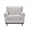 Lively 33.9 in. Square Arms Fabric Straight Single Sofa Accent Chair in Light Gray Color by Homy Casa -Homy Casa Shop light gray homy casa sofas couches hd lively single beige 64 1000