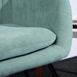 Light Green Switch Rocking Leisure Chair with Cushion Rock Roll Textured Fabric by Homy Casa -Homy Casa Shop light green homy casa rockers gliders ottomans maniar light green fa 1000