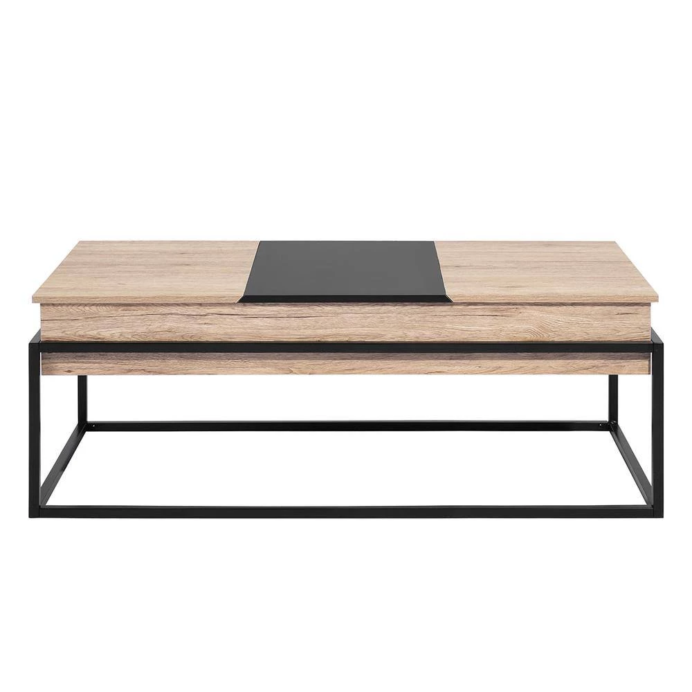 Thiede 48.8 in. Natural Rectangle Wood Storage Coffee table With Lift Top by Homy Casa 10 Thiede 48.8 in. Natural Rectangle Wood Storage Coffee table With Lift Top by Homy Casa - Image 8