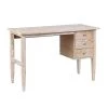Sydni 45.3 in. Retangle Natural Wood 3 Drawer Writing Desk by Homy Casa -Homy Casa Shop natural homy casa writing desks sydni 64 1000