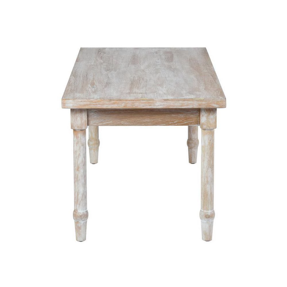 Stiles 43.3 in. Rectangle Natural Wood Coffee Table by Homy Casa 9 Stiles 43.3 in. Rectangle Natural Wood Coffee Table by Homy Casa - Image 7