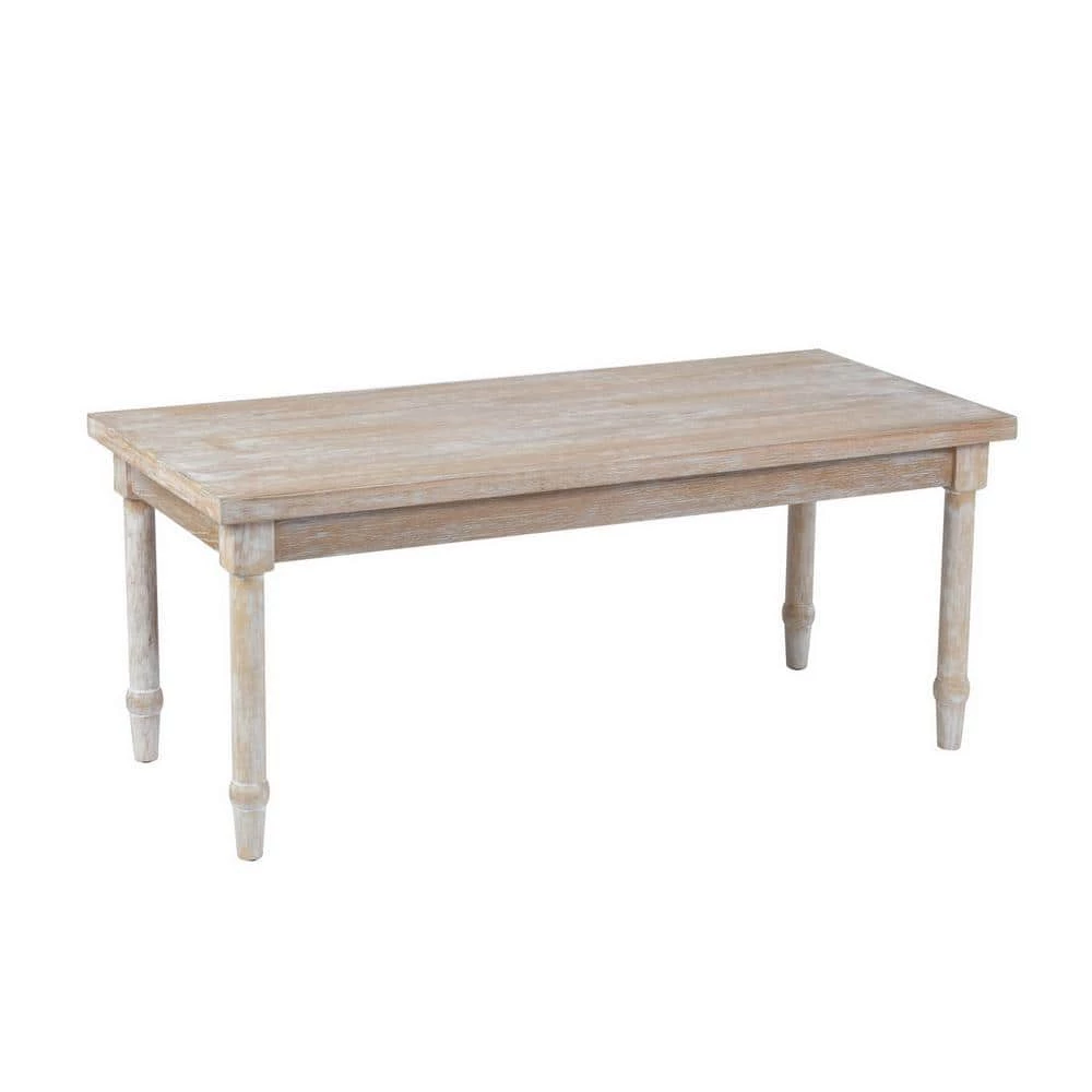 Stiles 43.3 in. Rectangle Natural Wood Coffee Table by Homy Casa 3 Stiles 43.3 in. Rectangle Natural Wood Coffee Table by Homy Casa