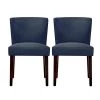 Cambodia Navy Upholstered Solid Wood Dining Chair(Set of 2) by Homy Casa -Homy Casa Shop navy homy casa dining chairs cambodia midnight 64 1000