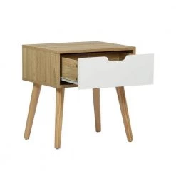 Gessey Oak Color Side Table End Table With Drawer by Homy Casa -Homy Casa Shop oak homy casa end side tables gessey 1f 1000