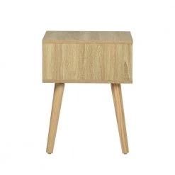 Gessey Oak Color Side Table End Table With Drawer by Homy Casa -Homy Casa Shop oak homy casa end side tables gessey 4f 1000