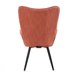 Funkel Orange Fabric Wingback Accent Chair Lounge Chair by Homy Casa -Homy Casa Shop orange homy casa accent chairs funkel papaya 66 1000