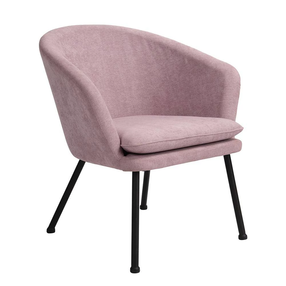 Dixier Pink Accent Barrel Chair Fabric Seat with Cushion by Homy Casa 9 Dixier Pink Accent Barrel Chair Fabric Seat with Cushion by Homy Casa - Image 7