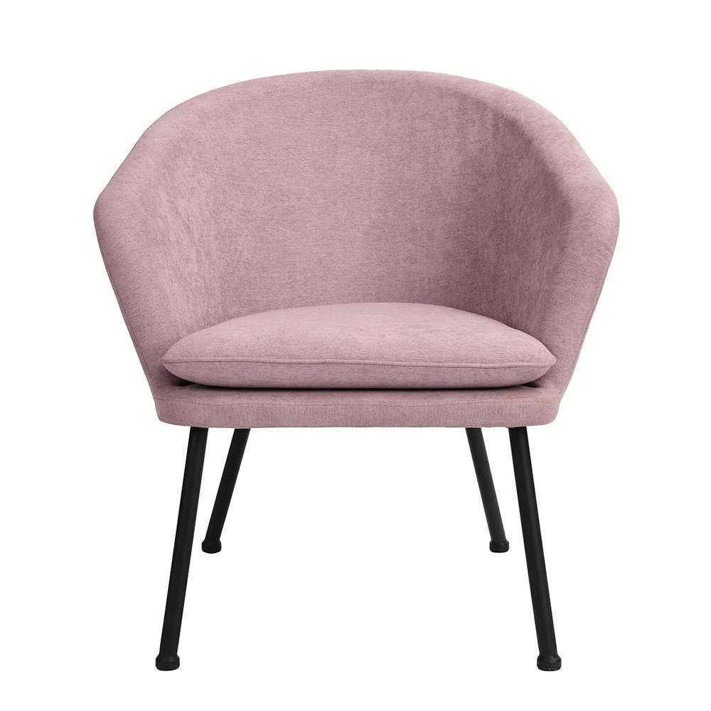 Dixier Pink Accent Barrel Chair Fabric Seat with Cushion by Homy Casa 8 Dixier Pink Accent Barrel Chair Fabric Seat with Cushion by Homy Casa - Image 6