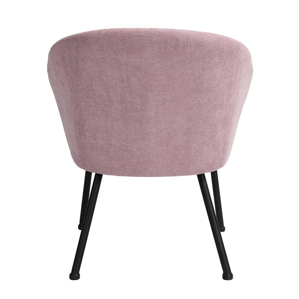 Dixier Pink Accent Barrel Chair Fabric Seat with Cushion by Homy Casa 11 Dixier Pink Accent Barrel Chair Fabric Seat with Cushion by Homy Casa - Image 9