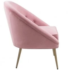 Contento Pink Upholstery Accent Arm Chair by Homy Casa -Homy Casa Shop pink homy casa accent chairs hd contento pink 4f 1000