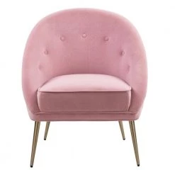 Contento Pink Upholstery Accent Arm Chair by Homy Casa -Homy Casa Shop pink homy casa accent chairs hd contento pink c3 1000
