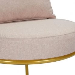 KANTER Pink with Ottoman Arm Chair by Homy Casa -Homy Casa Shop pink homy casa accent chairs kanter blush 44 1000