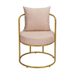 KANTER Pink with Ottoman Arm Chair by Homy Casa -Homy Casa Shop pink homy casa accent chairs kanter blush 4f 1000
