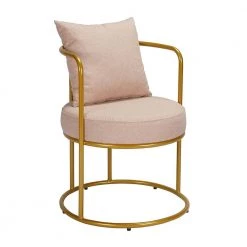 KANTER Pink with Ottoman Arm Chair by Homy Casa
