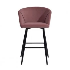 Pink Barstool Dining Room Counter Rose with Low Back (Set of 2) by Homy Casa 13 Pink Barstool Dining Room Counter Rose with Low Back (Set of 2) by Homy Casa -Homy Casa Shop pink homy casa bar stools aldridge midbar frost rose c3 1000