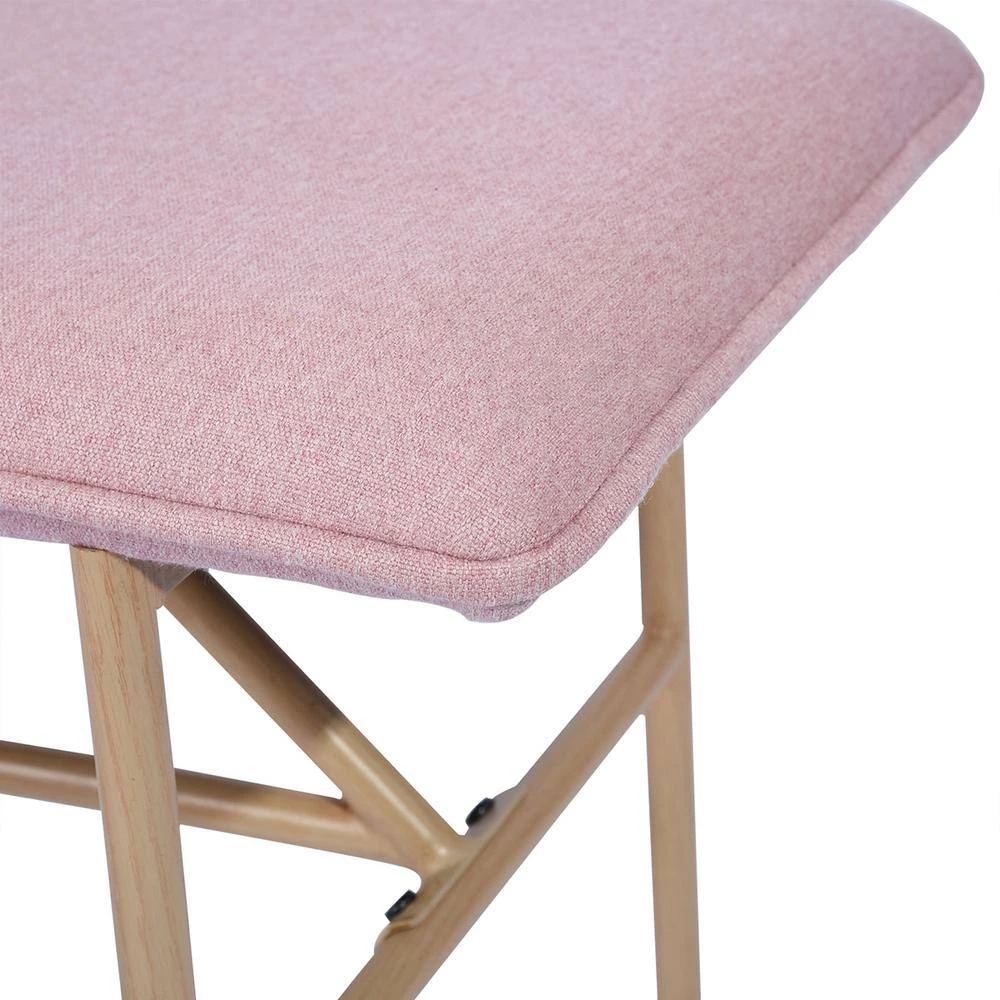 Dining Room Counter Stool Pink by Homy Casa 7 Dining Room Counter Stool Pink by Homy Casa - Image 5