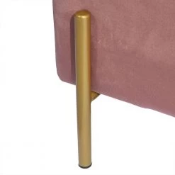 Tudor Pink Velvet Upholstered Flip Top Storage Bench( 17.3'' D * 41.3'' W * 17.3'' H ) by Homy Casa -Homy Casa Shop pink homy casa bedroom benches tudor pink 66 1000