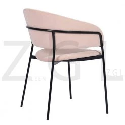 Pink Dining Chair Upholstered (Set of 2) by Homy Casa -Homy Casa Shop pink homy casa dining chairs stolz blush black leg 1f 1000