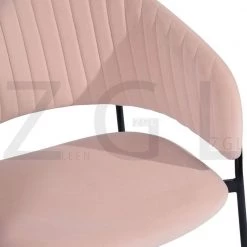 Pink Dining Chair Upholstered (Set of 2) by Homy Casa -Homy Casa Shop pink homy casa dining chairs stolz blush black leg 44 1000