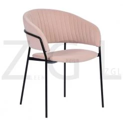 Pink Dining Chair Upholstered (Set of 2) by Homy Casa -Homy Casa Shop pink homy casa dining chairs stolz blush black leg 4f 1000