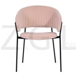 Pink Dining Chair Upholstered (Set of 2) by Homy Casa -Homy Casa Shop pink homy casa dining chairs stolz blush black leg c3 1000