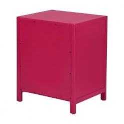 Loralie 1-Drawer Pink Nightstand 27.2 in. H x 22.3 in. W x 16.9 in. D by Homy Casa 19 Loralie 1-Drawer Pink Nightstand 27.2 in. H x 22.3 in. W x 16.9 in. D by Homy Casa -Homy Casa Shop pink homy casa nightstands hd loralie raspberry pink 1f 1000