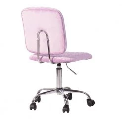 Pink Fabric Seat Swivel Office Chair by Homy Casa -Homy Casa Shop pink homy casa office stools hd deni lilac 1f 1000