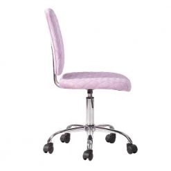 Pink Fabric Seat Swivel Office Chair by Homy Casa -Homy Casa Shop pink homy casa office stools hd deni lilac 4f 1000