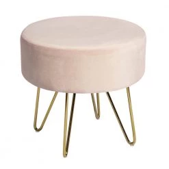 Ottoman Living Room Removable Metal Leg Design by Homy Casa -Homy Casa Shop pink homy casa ottomans saka blush c3 1000