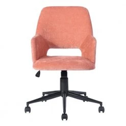 Office Chair Armchair Coral Secretary Adjustable Swivel Upholstered Computer Pink by Homy Casa -Homy Casa Shop pink homy casa task chairs boga coral c3 1000
