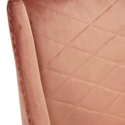 Tronco Rose Velvet Upholstered Task Chair Office Chair Studded Silver Chromed Base by Homy Casa 19 Tronco Rose Velvet Upholstered Task Chair Office Chair Studded Silver Chromed Base by Homy Casa -Homy Casa Shop pink homy casa task chairs tronco rose fa 1000