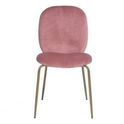 Jule Pink Velvet Cover Elegant Dining Chairs (Set of 2) by Homy Casa -Homy Casa Shop pink velvet homy casa dining chairs jule rose c3 1000