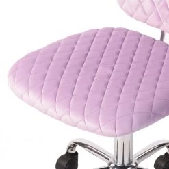 Lilac Quilted Velvet Upholstery Task Office Chair Purple by Homy Casa -Homy Casa Shop purple homy casa task chairs deni lilac 76 1000