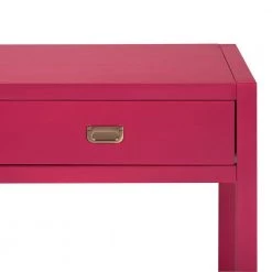 Bianca 44.3 in. Pink Standard Rectangle Wood Console Table by Homy Casa -Homy Casa Shop raspberry pink homy casa console tables hd bianca raspberry pink 1f 1000