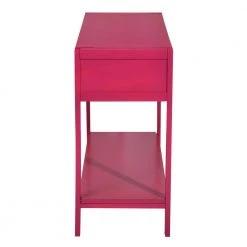 Bianca 44.3 in. Pink Standard Rectangle Wood Console Table by Homy Casa -Homy Casa Shop raspberry pink homy casa console tables hd bianca raspberry pink 4f 1000